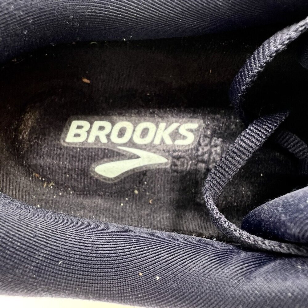 Brooks Women’s Ghost 15 Sneakers Size 8.5 B Peacoat White Running Shoes Navy - Picture 5 of 7
